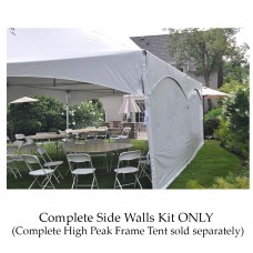 Party Tents Direct Outdoor Event Tent Complete Side Wall Kit (10x20)   
